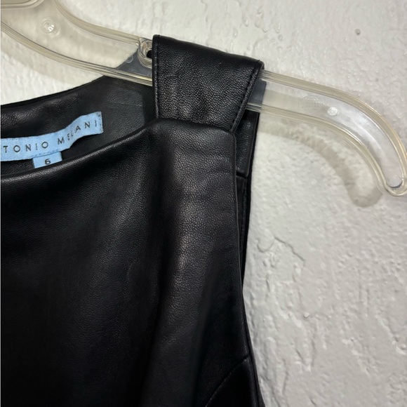 Antonio Melani Luxury Leather Collection KoKo Leather Dress Size 6 - Picture 5 of 10